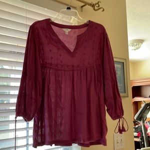 Cute Majenta cotton shirt